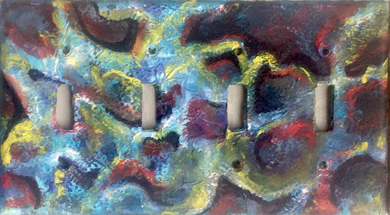 A quadruple switchplate